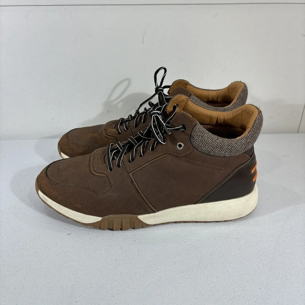 Steve Madden Men's Hamils High-Top Sneakers Shoes Brown Size US 12 M